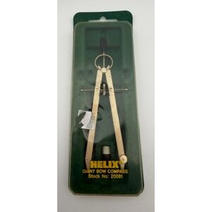 Helix Giant Bow Compass Stock No 20081 Precision Drafting Tool with Case